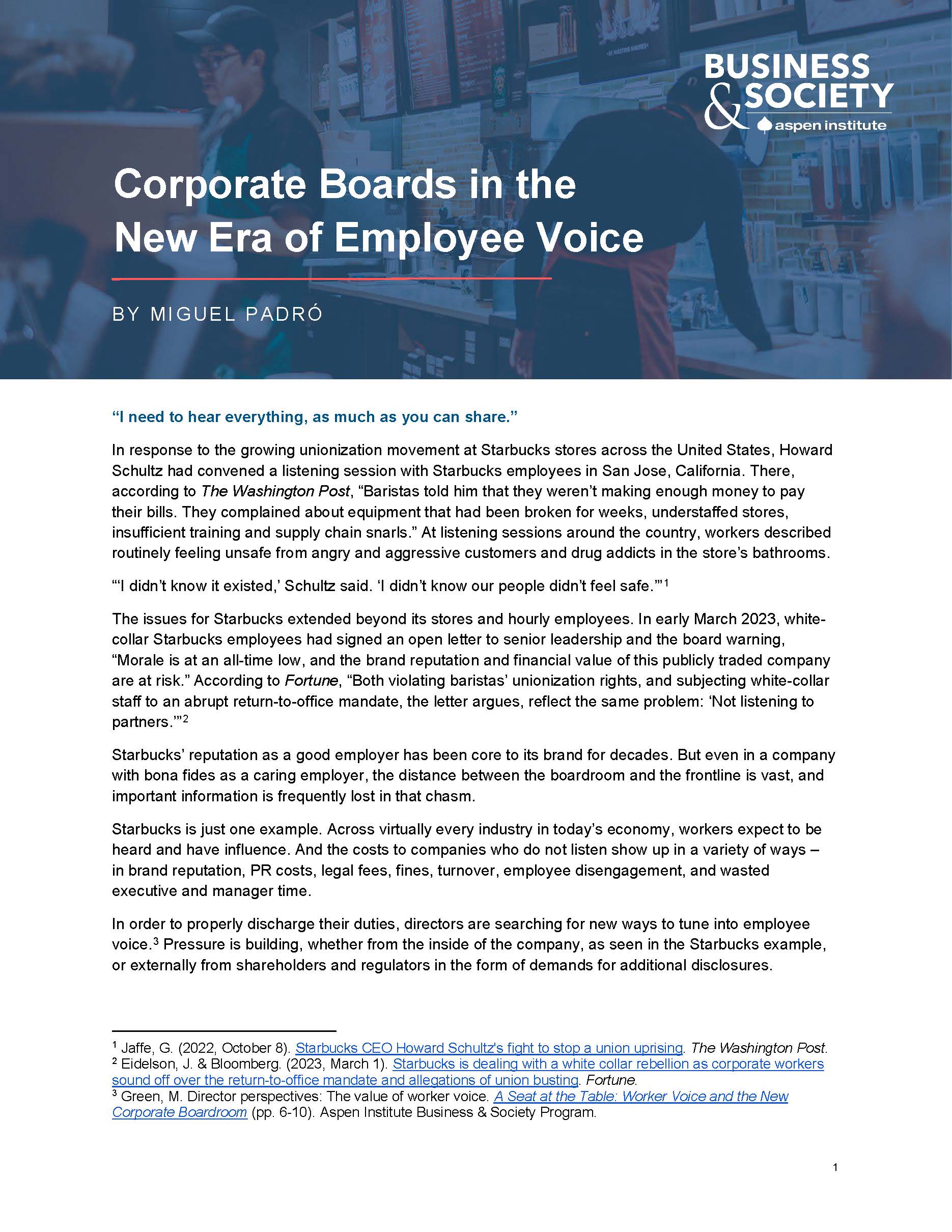 Corporate Boards in the New Era of Employee Voice