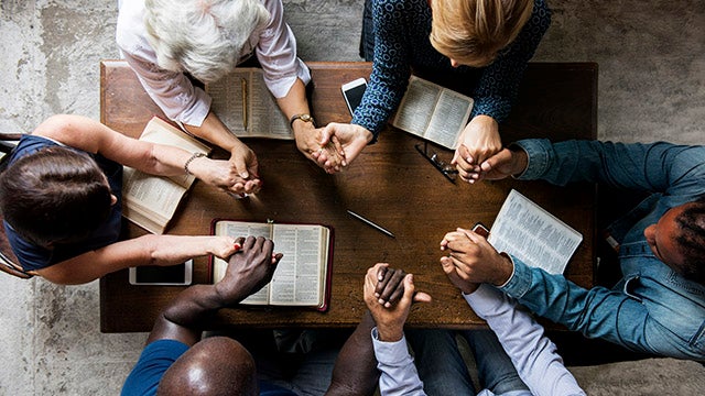 Group in worship