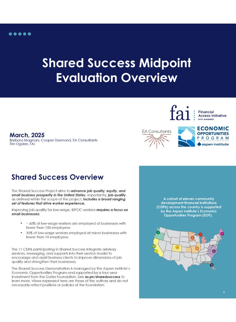 Shared Success Midpoint Evaluation Overview