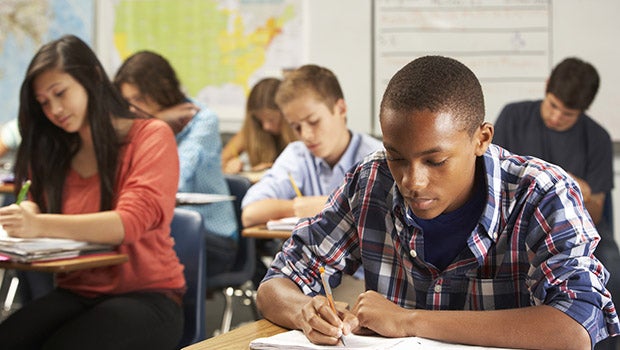 students in classroom