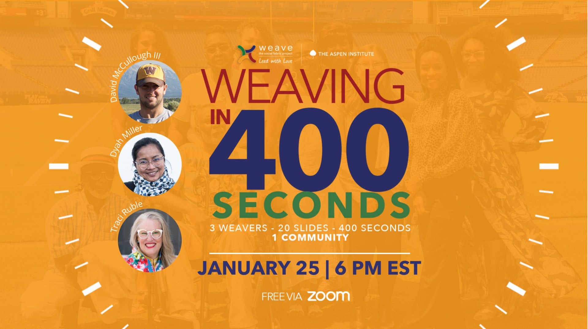 Weaving in 400 Seconds